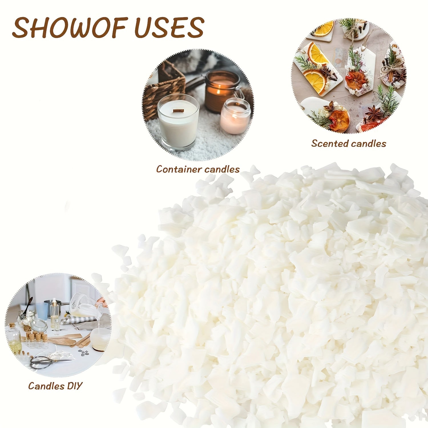10LB Soy Wax Flakes for Candle Making