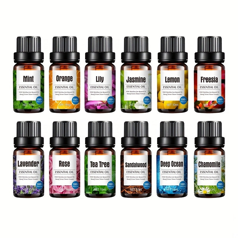 3/4pcs/8pcs/12pcs, 12 Kinds Of Essential Oils