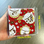 100 Pieces Japanese Gold-Stamped Quilting Fabric Strips