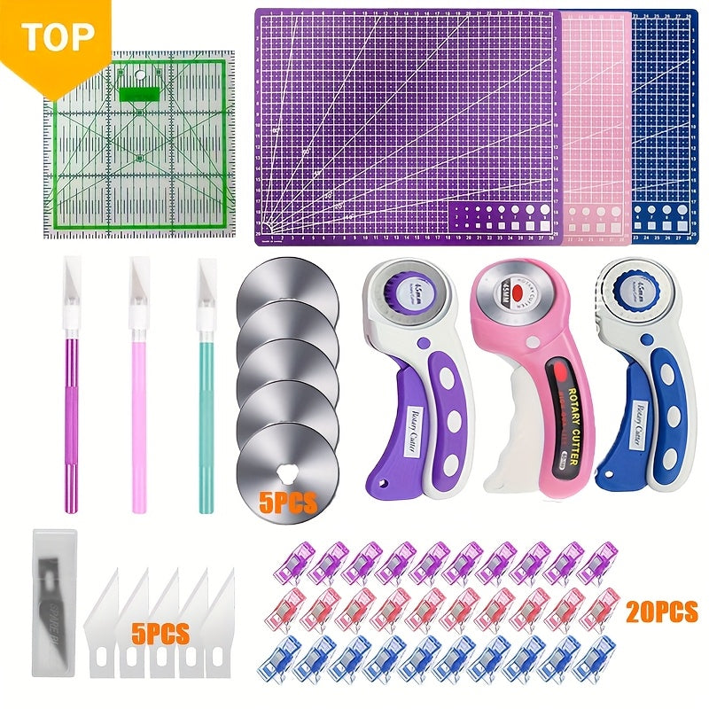 Rotary Cutter Kit with 45mm Rotating Blade