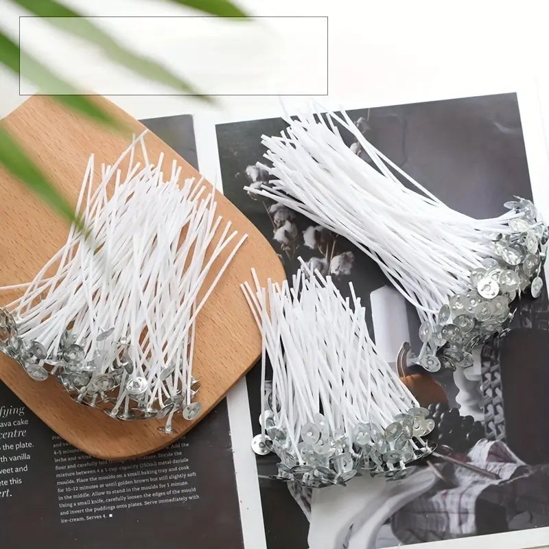 310pcs Wick Set, 1/3/6/8 Inch With 10 Holders And 100 Labels