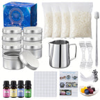1 Set Soy Wax Candle Making Kit with Glitter Embellishment