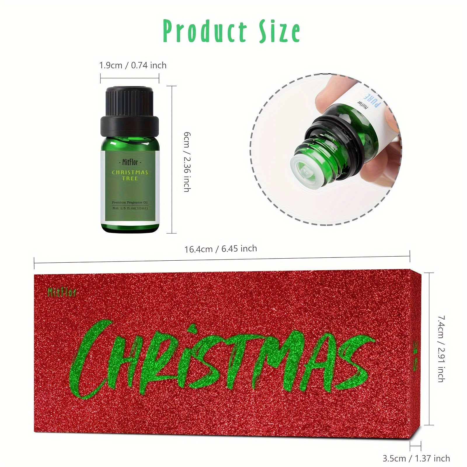 Fragrance Oils, Christmas Set of 6 Premium Scented Oils