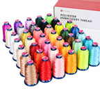40 Colors 100% Polyester Embroidery Sewing Thread Combo