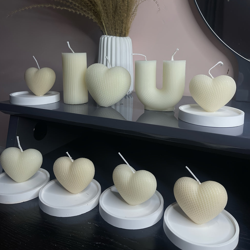 3pcs 3D Silicone Candle Making Mold