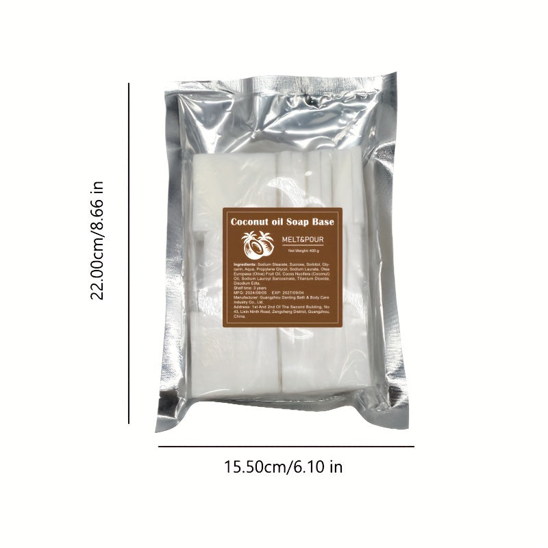 Coconut oil melt pour soap base