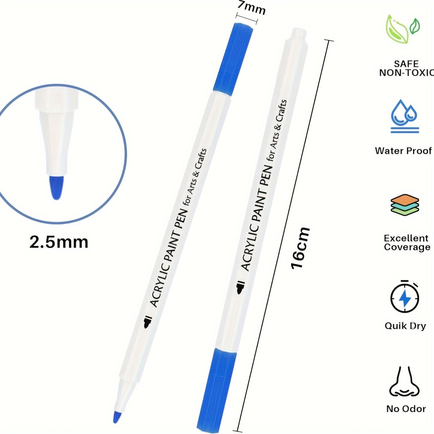 TBC The Best Crafts Acrylic Paint Pen - 60 Color