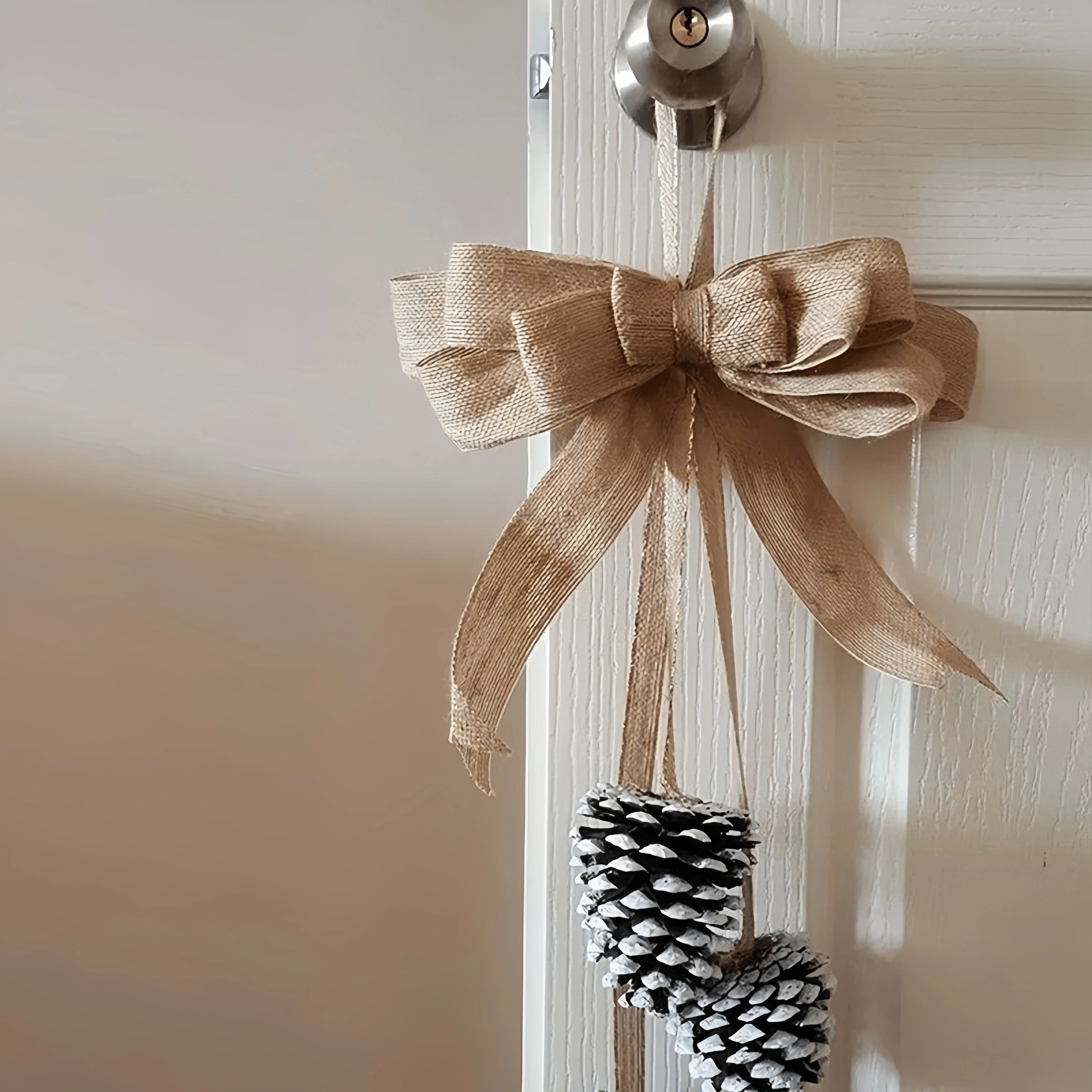 10M/Roll 6mm-50mm Natural Jute Burlap Ribbon