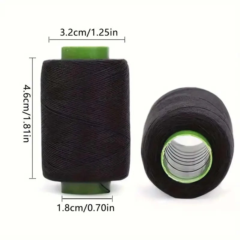 1 Set Durable Black/White Sewing Threads