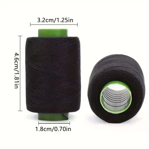 1 Set Durable Black/White Sewing Threads