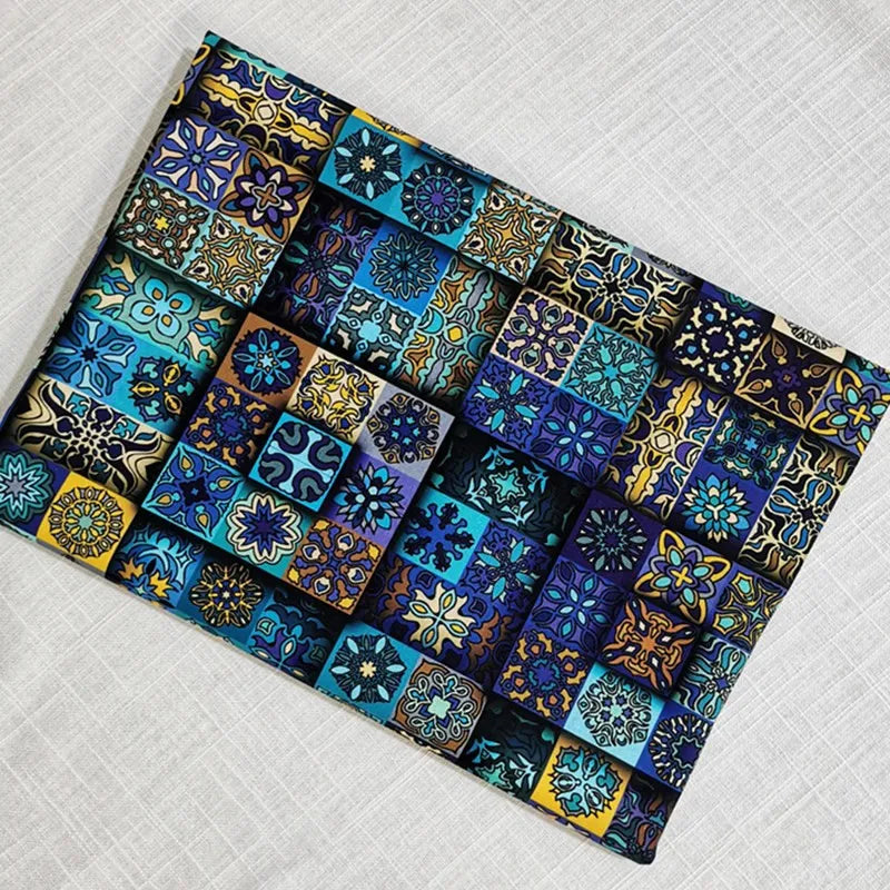 50x55/110cm Bohemian Style Motif, Quality Designer Cotton Fabrics