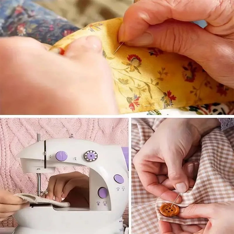 1 Set Durable Black/White Sewing Threads