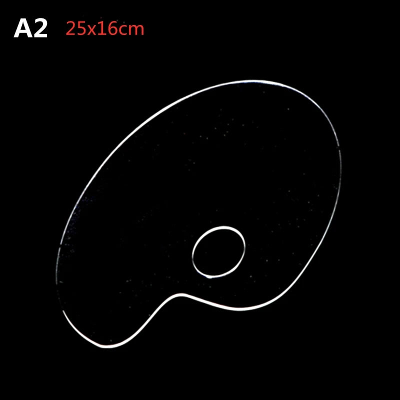 Clear Acrylic Artist Paint Mixing Palette