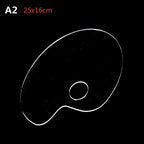 Clear Acrylic Artist Paint Mixing Palette