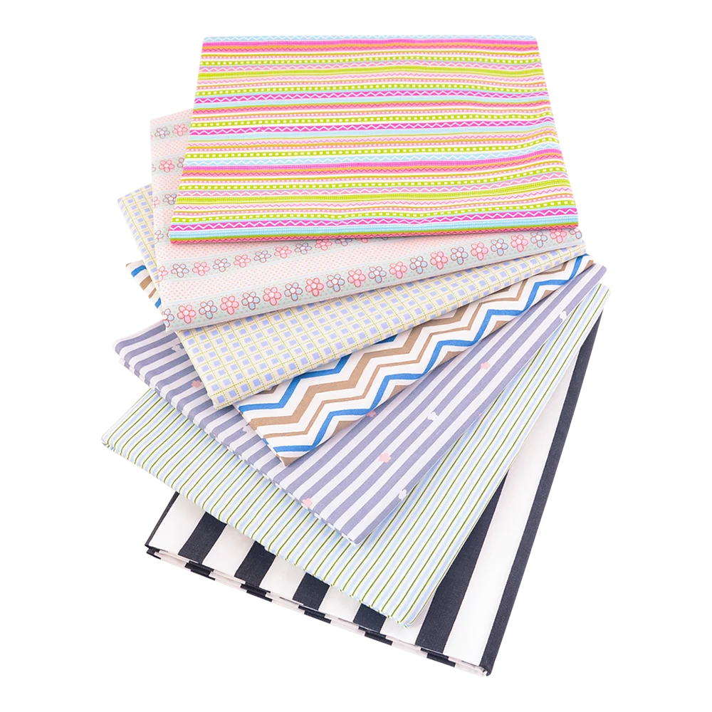 40/50*50cm 6-8 PCS Candy Color Floral Fat Quarter Fabric Bundles