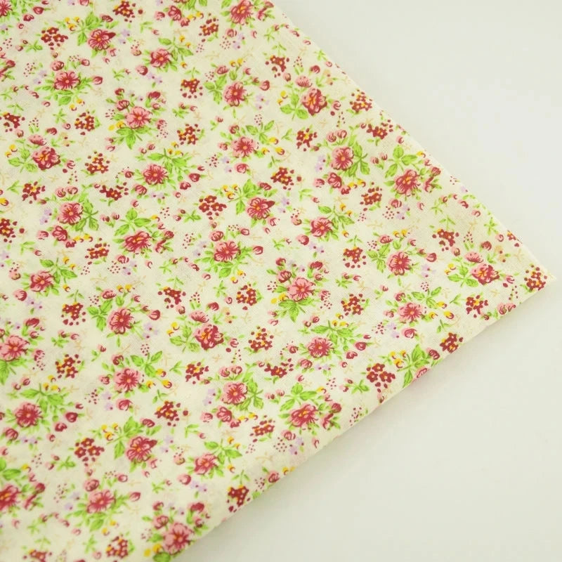 Thin Classical Flowers Design 100% Cotton Fabric