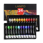 Acrylic Paints Set 12/24 Colors Professional Brush Set 12ml