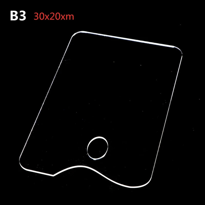 Clear Acrylic Artist Paint Mixing Palette