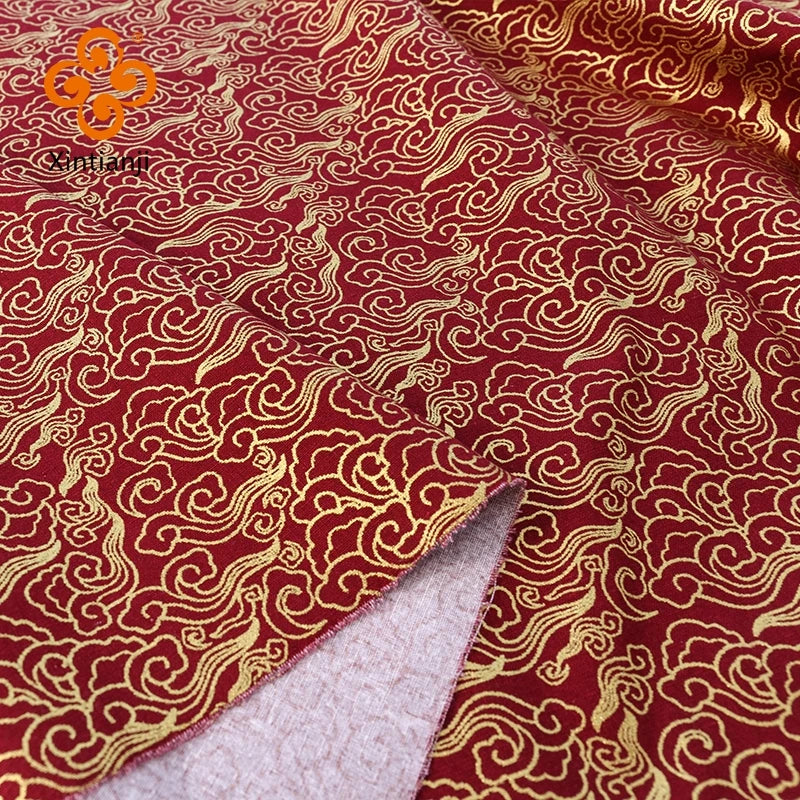Burgundy Red Cotton Fabric By Half Yards