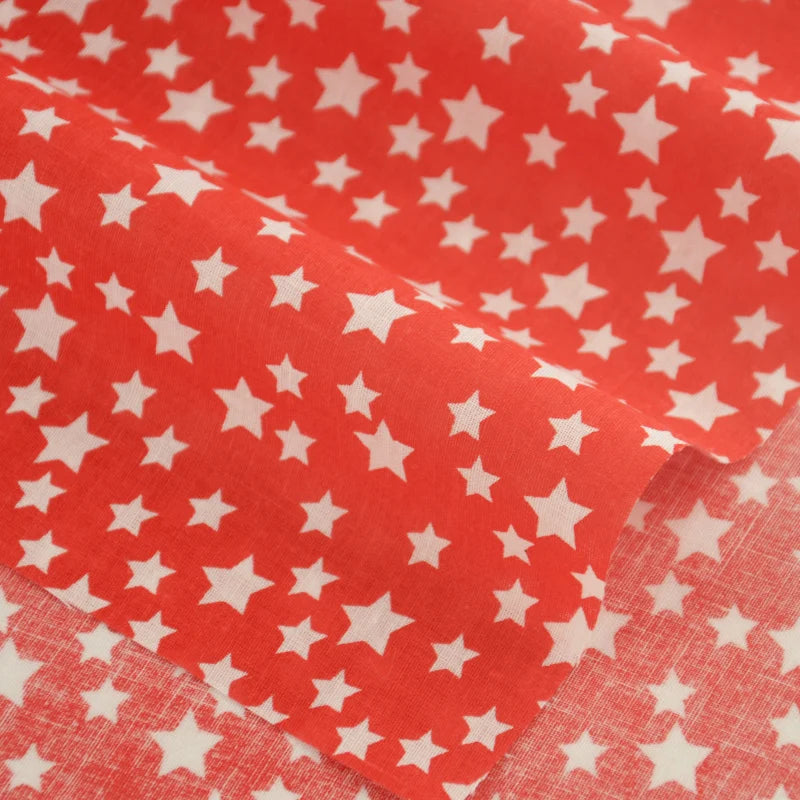 Lovely Fresh Red Printed Cloth 100% Cotton Fabric