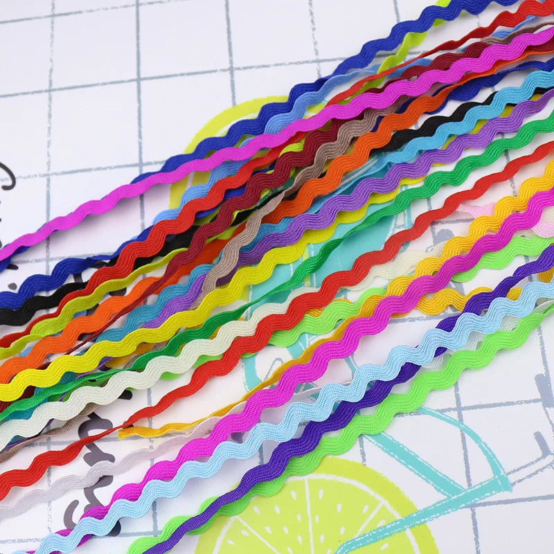 15Yards Multi-Color Terylene Ribbon Ric Rac