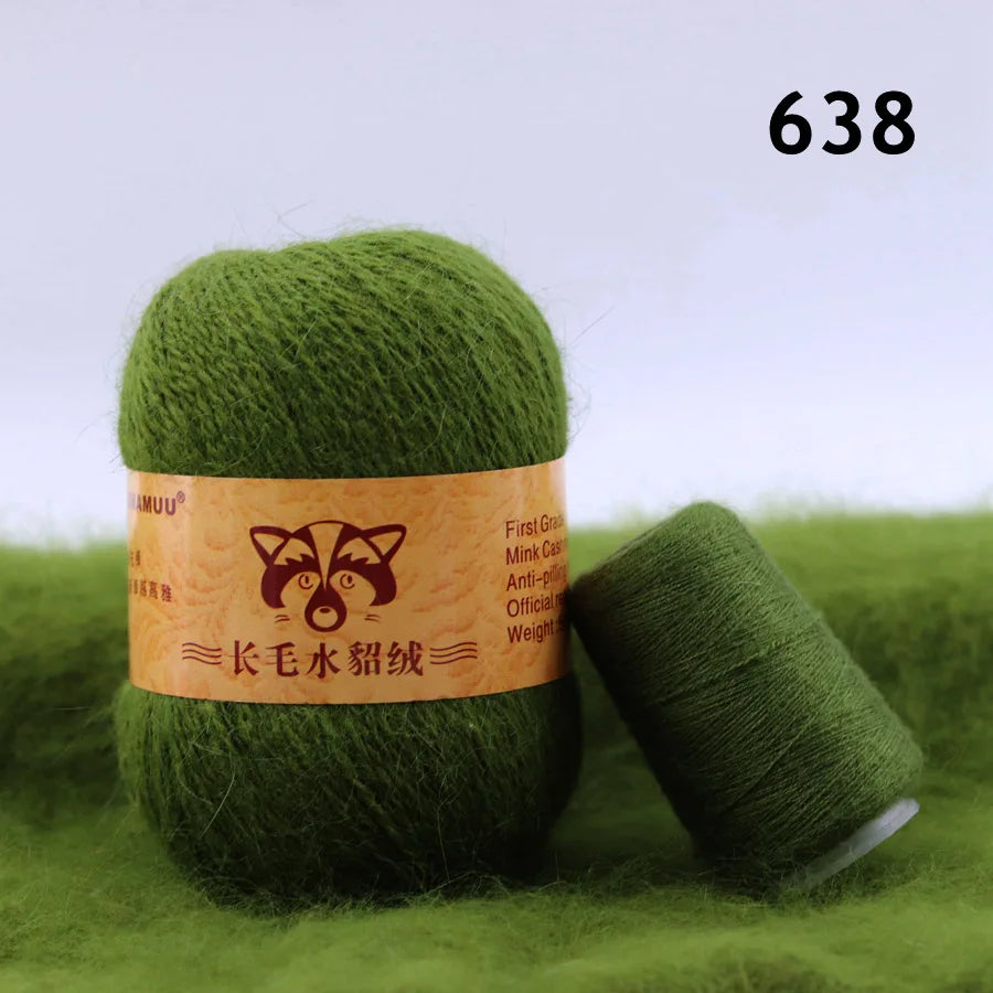 Extra Soft Plush Mink Hair Yarn