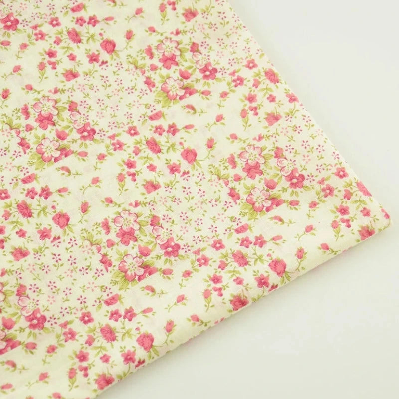 Thin Classical Flowers Design 100% Cotton Fabric