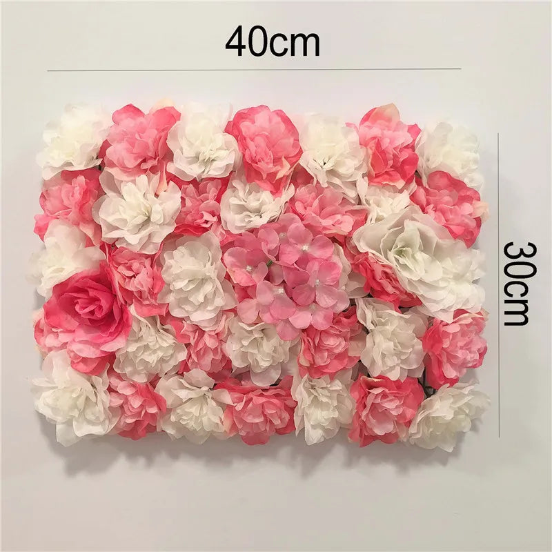 Artificial Flower Wall Panels Backdrop