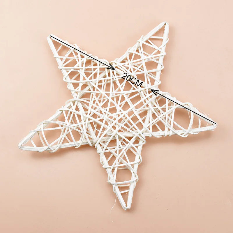 10/15/20 cm Rattan Star Wreath