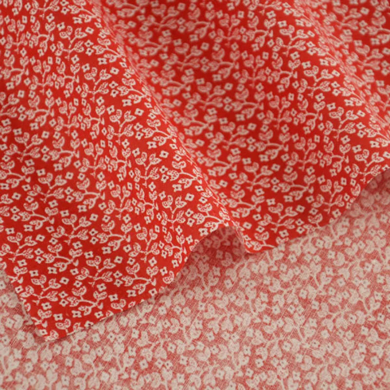 Lovely Fresh Red Printed Cloth 100% Cotton Fabric