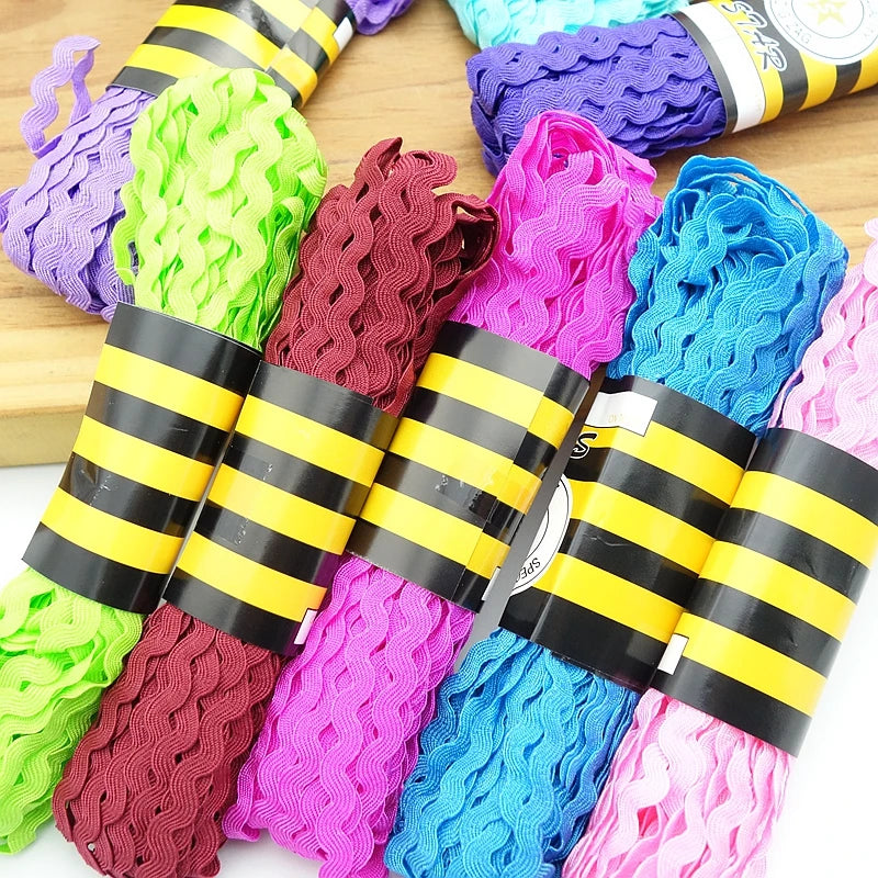 15Yards Multi-Color Terylene Ribbon Ric Rac