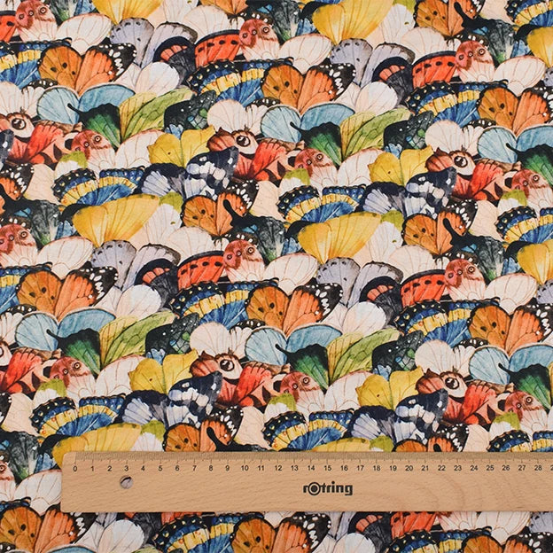 Blue Digital Printed Cotton Fabrics