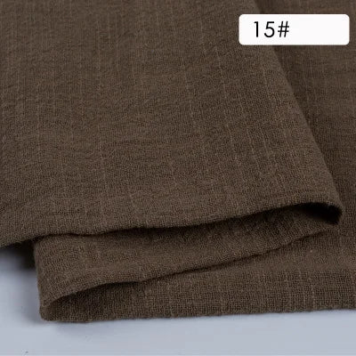 Plain Cotton Gauze Linen Fabric