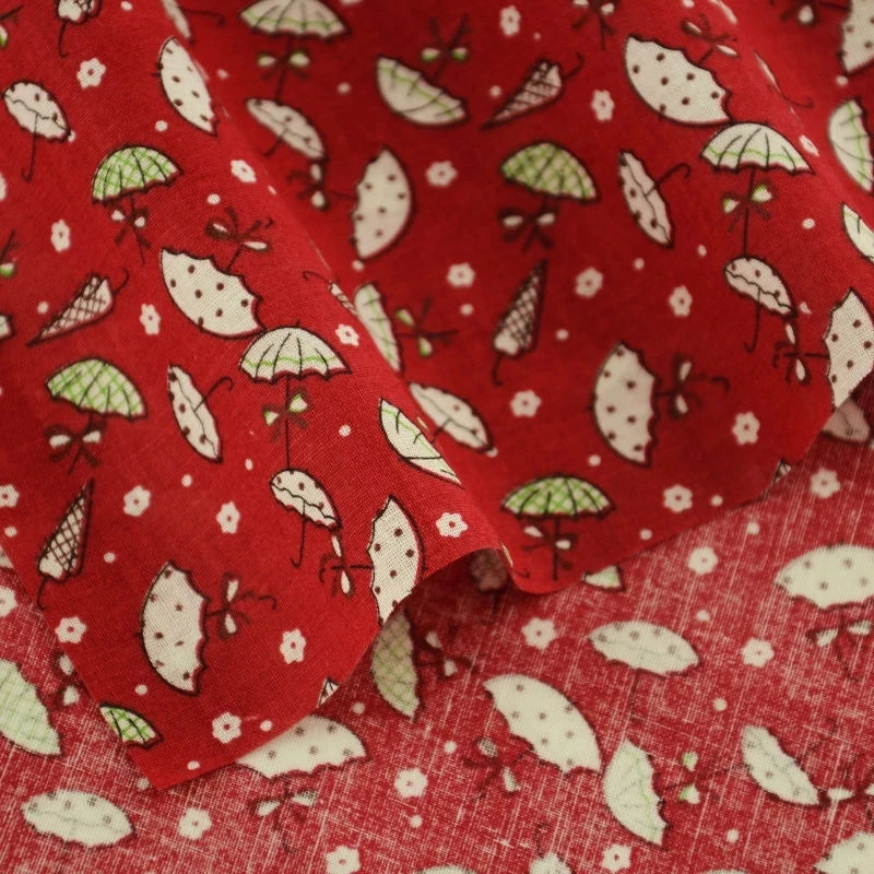 Lovely Fresh Red Printed Cloth 100% Cotton Fabric