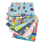 7 Pieces 9.8"X 9.8" (25cm X 25cm) Floral Printed Cotton Fabric Bundle