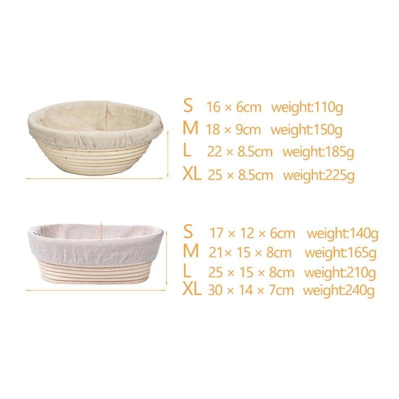 1 Set Basket-Banneton Proofing Artisan Bread Making