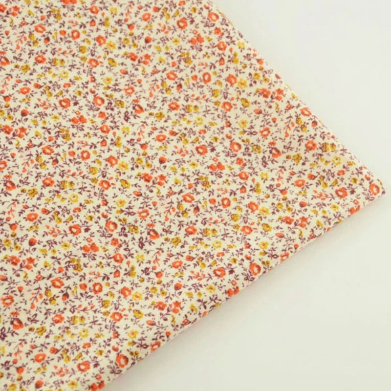 Thin Classical Flowers Design 100% Cotton Fabric