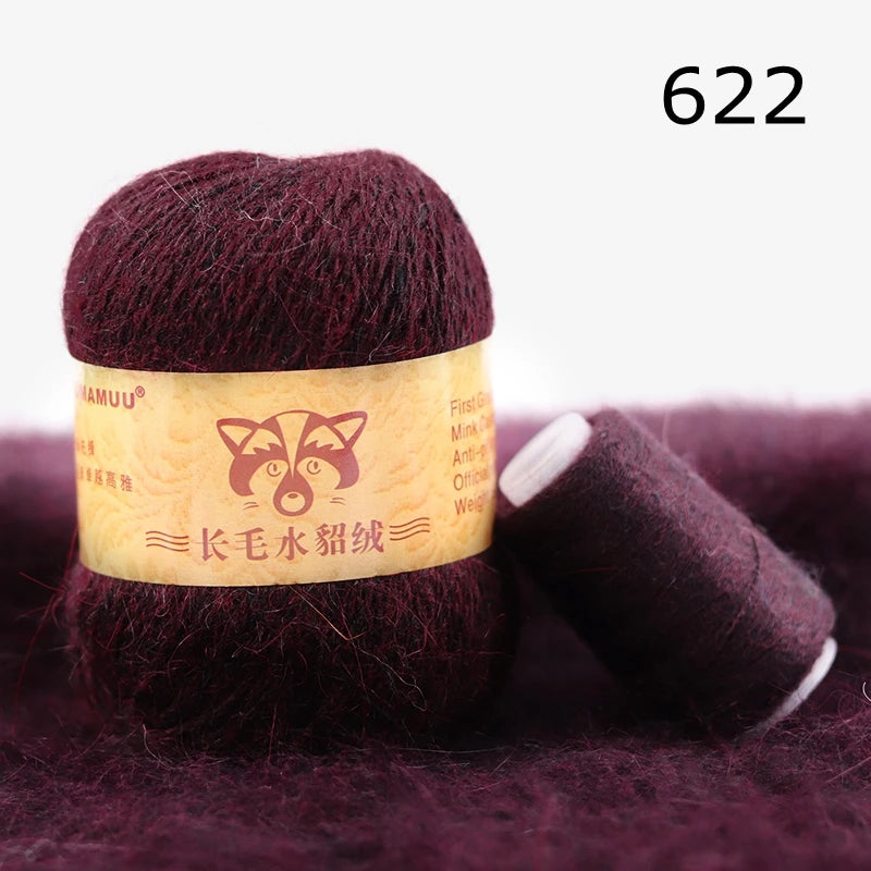 Extra Soft Plush Mink Hair Yarn