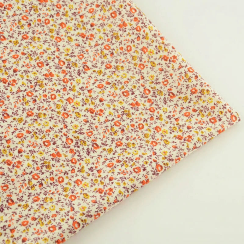 Thin Classical Flowers Design 100% Cotton Fabric