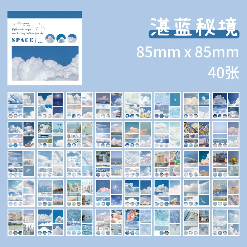 50 sheets 50 Patterns Washi Paper Ins Stickers