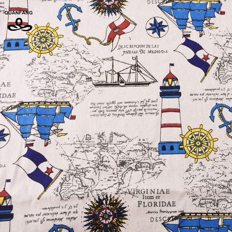 Printed Cotton Linen Fabric