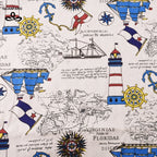 Printed Cotton Linen Fabric