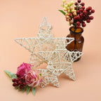 10/15/20 cm Rattan Star Wreath
