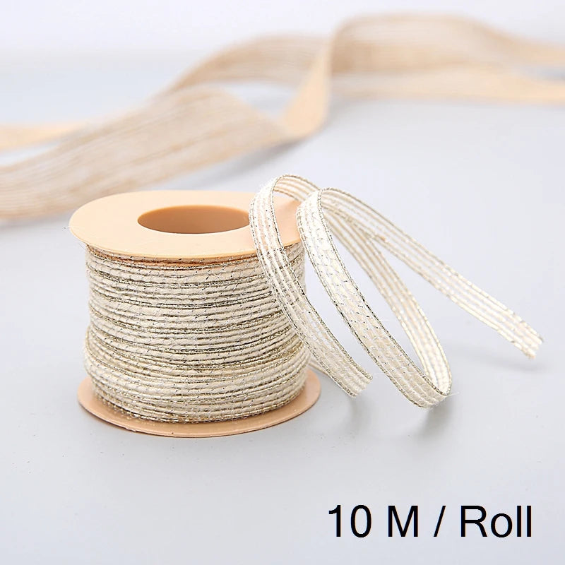 10M/Roll Vintage Jute Burlap Rolls