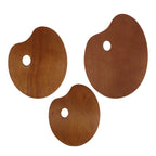 Unpainted Wooden Artist Paint Mixing Palette