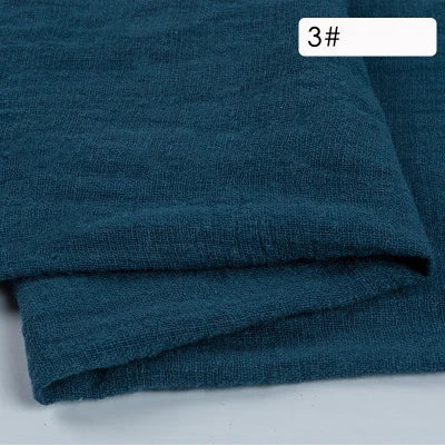 Plain Cotton Gauze Linen Fabric