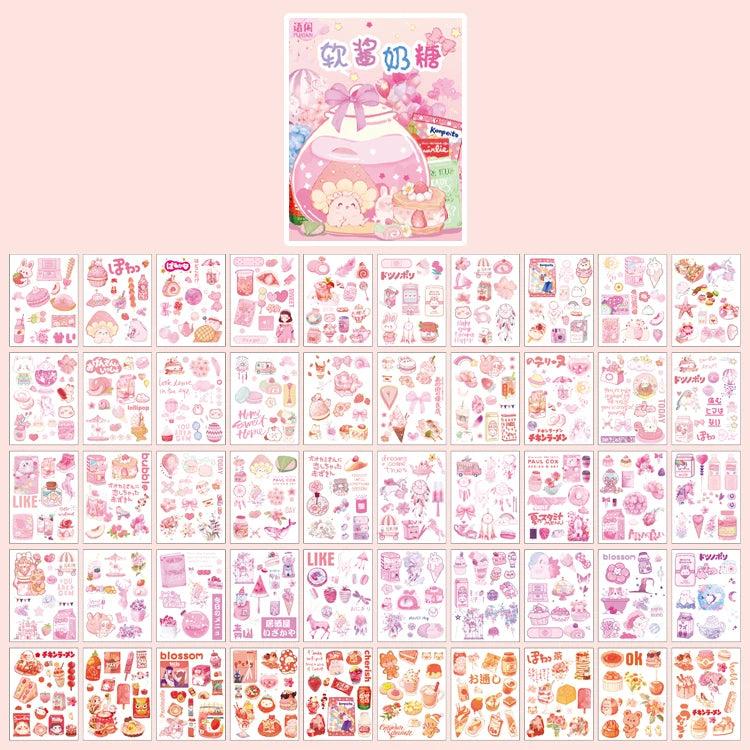 Yoofun 50 Unrepeated Patterns Decorative Stationery Stickers
