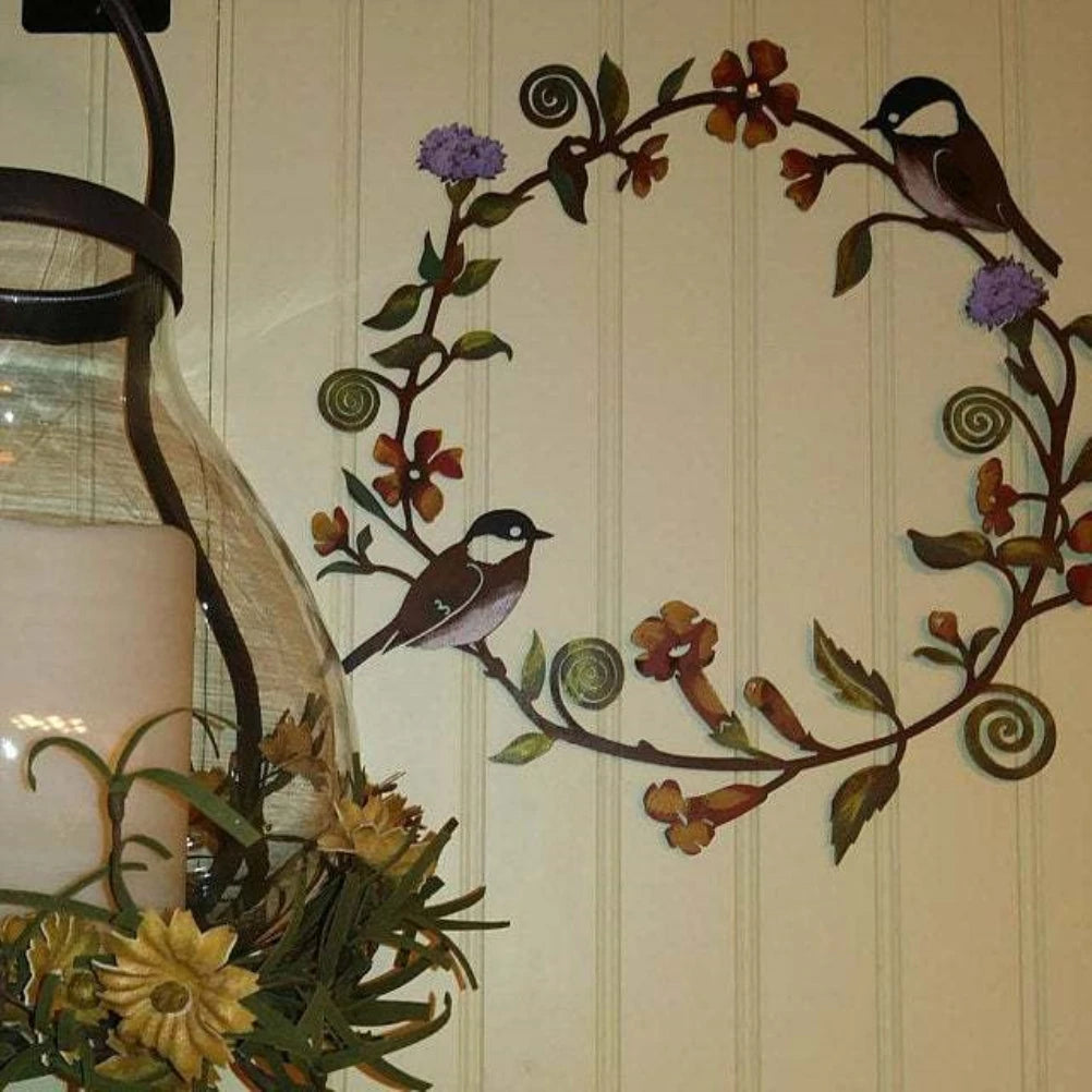 Flowers Wreath Wall Art
