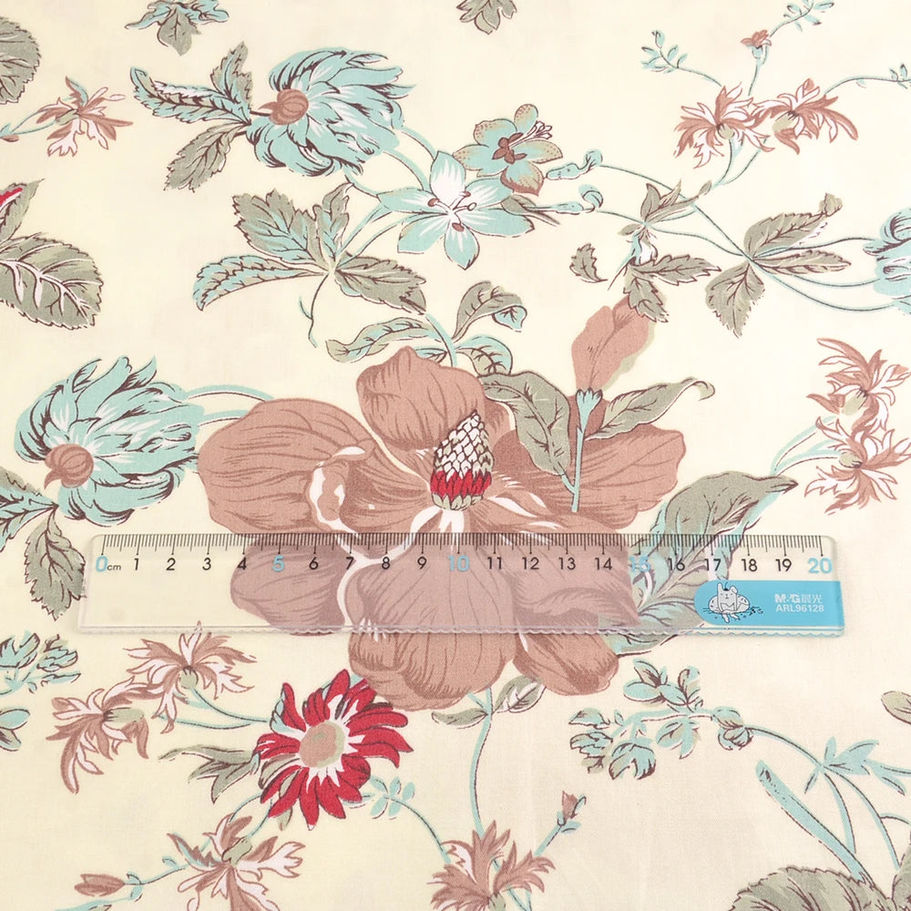 Rose Printed Cotton Fabrics by the Meter