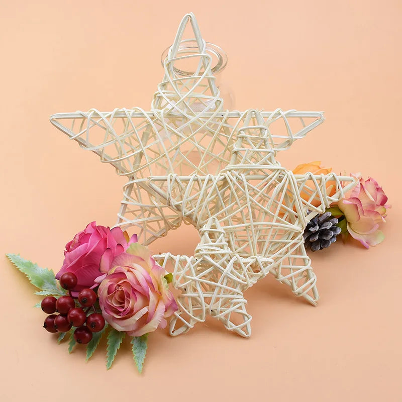 10/15/20 cm Rattan Star Wreath